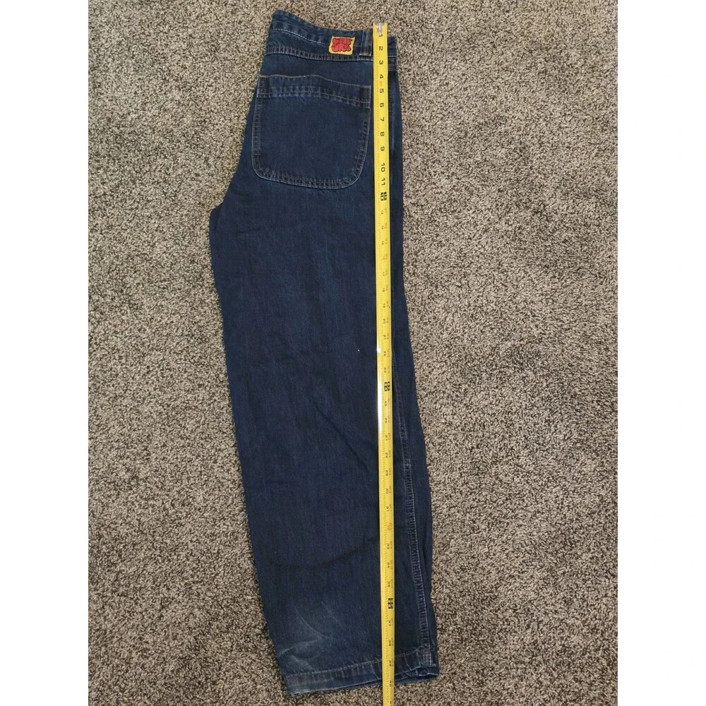 Empyre Jeans Mens Relaxed Blue 5 Pocket Denim Streetwear Skate Y2K 30